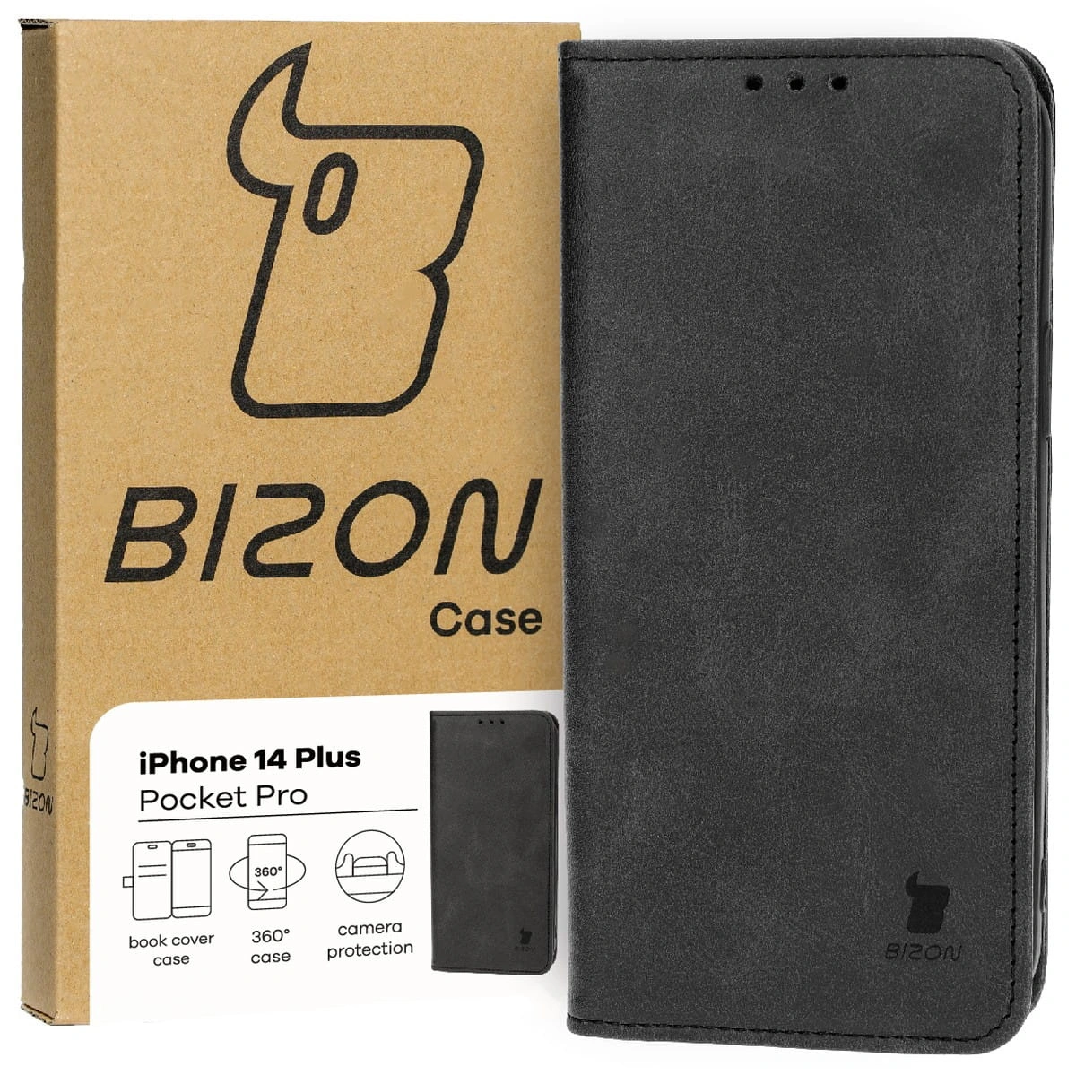 Bizon Case Pocket Pro Apple iPhone 14 Plus black
