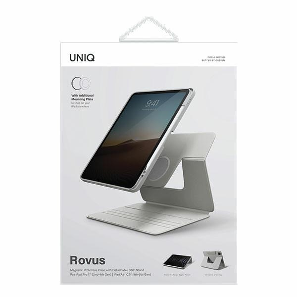 UNIQ Rovus  Apple iPad Air 10.9 2020/2022 (4, 5 gen)/iPad Pro 11 2021/2022 (3, 4 gen) Magnetic Case chalk grey 