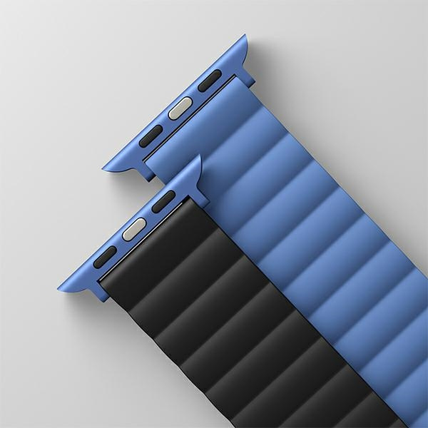 UNIQ Revix strap Apple Watch 4/5/6/7/SE/8/9/10 40/41/42mm Reversible Magnetic black-blue