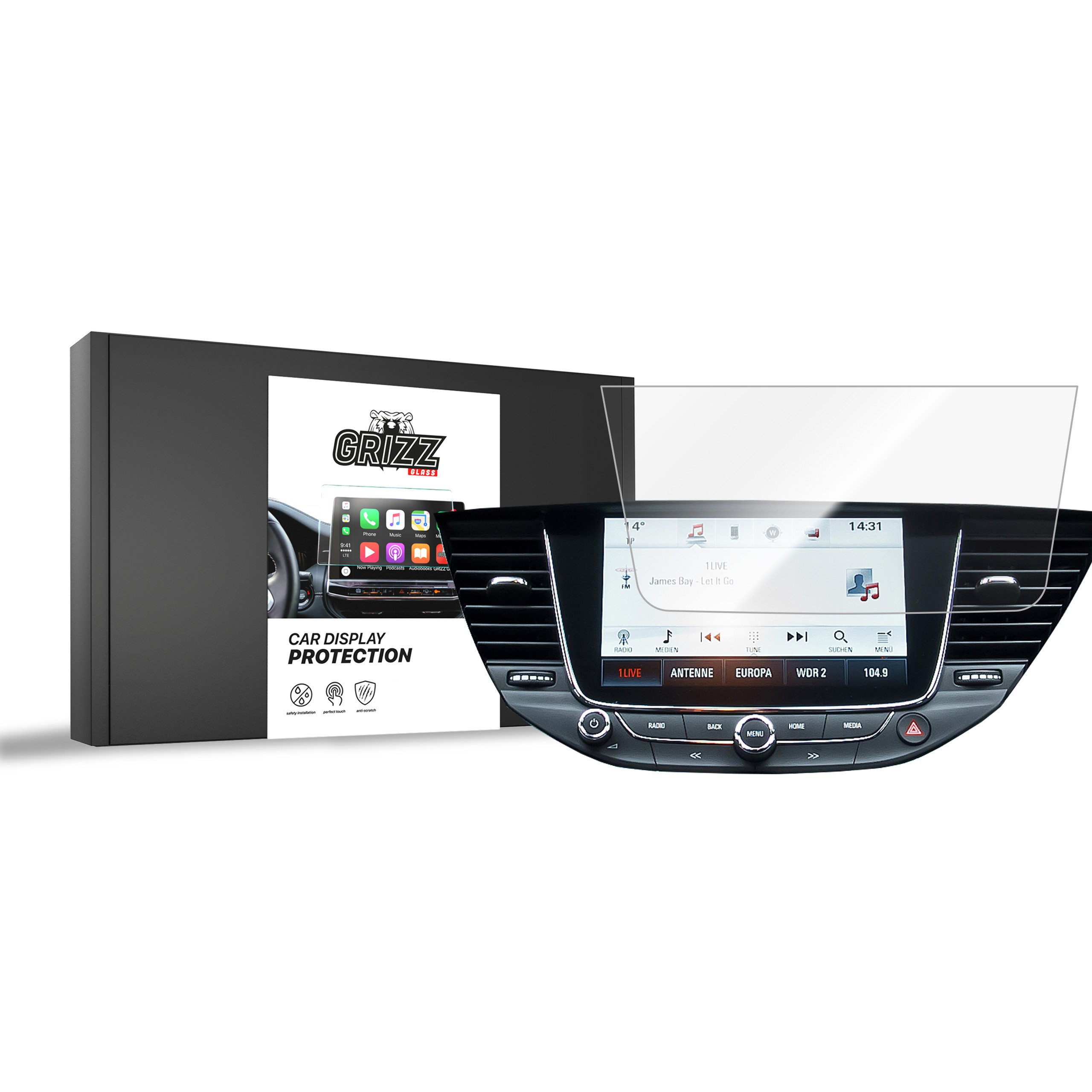 GrizzGlass CarDisplay Protection Opel Grandland X 2017-2021 2 gen.
