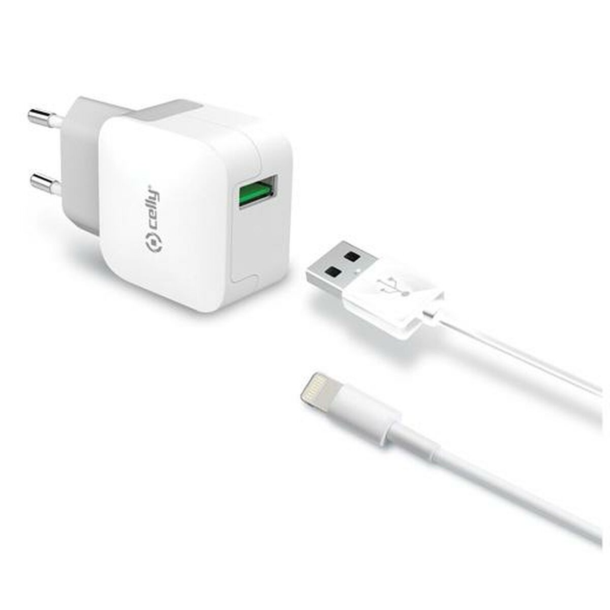 Wall Charger Celly TCUSBLIGHT