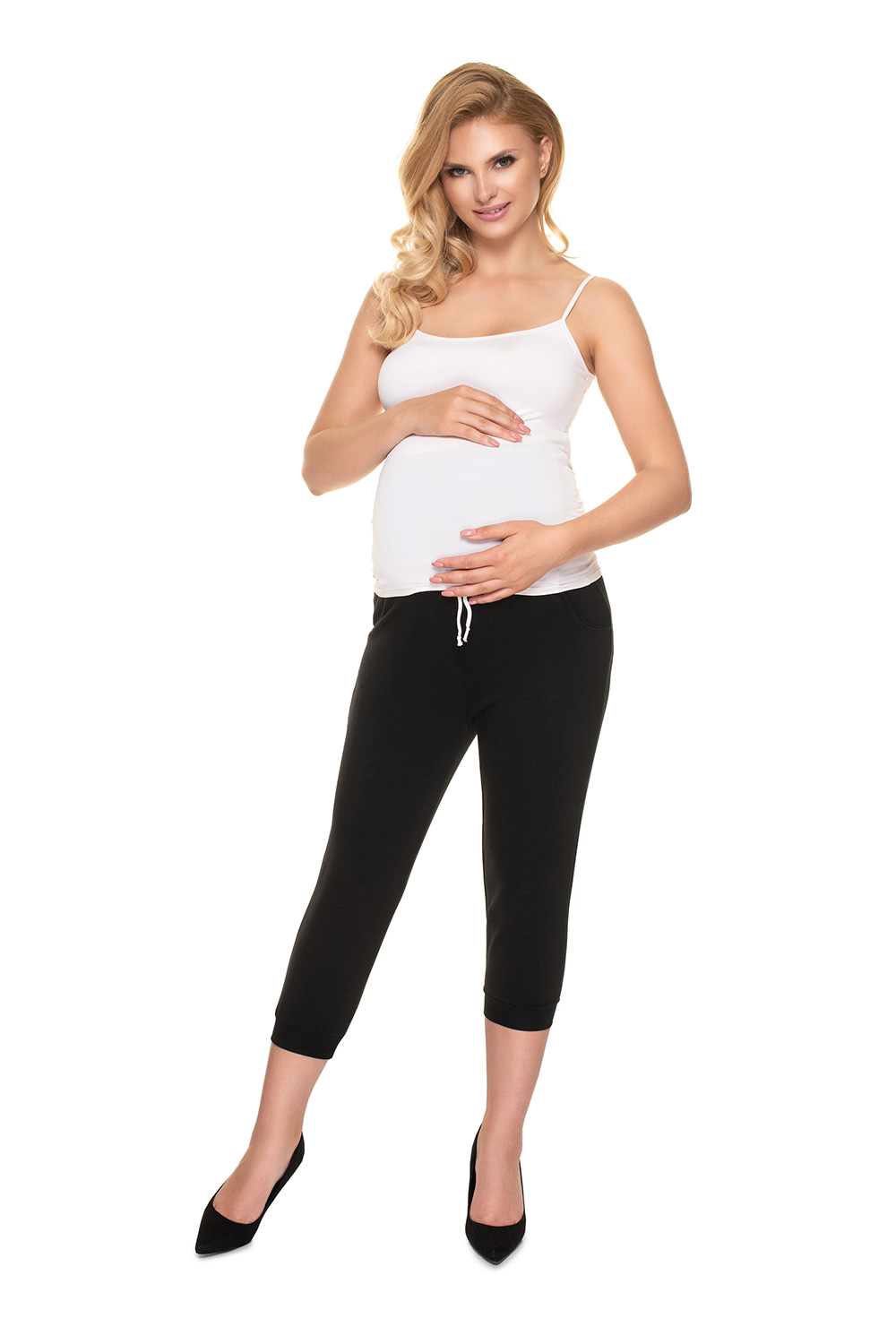  Crop pants model 157820 PeeKaBoo  black