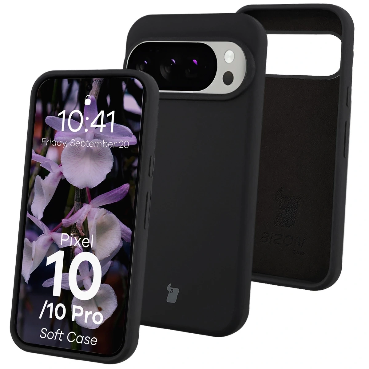 Silikonowe etui Bizon Soft Case do Google Pixel 10 / 10 Pro czarne