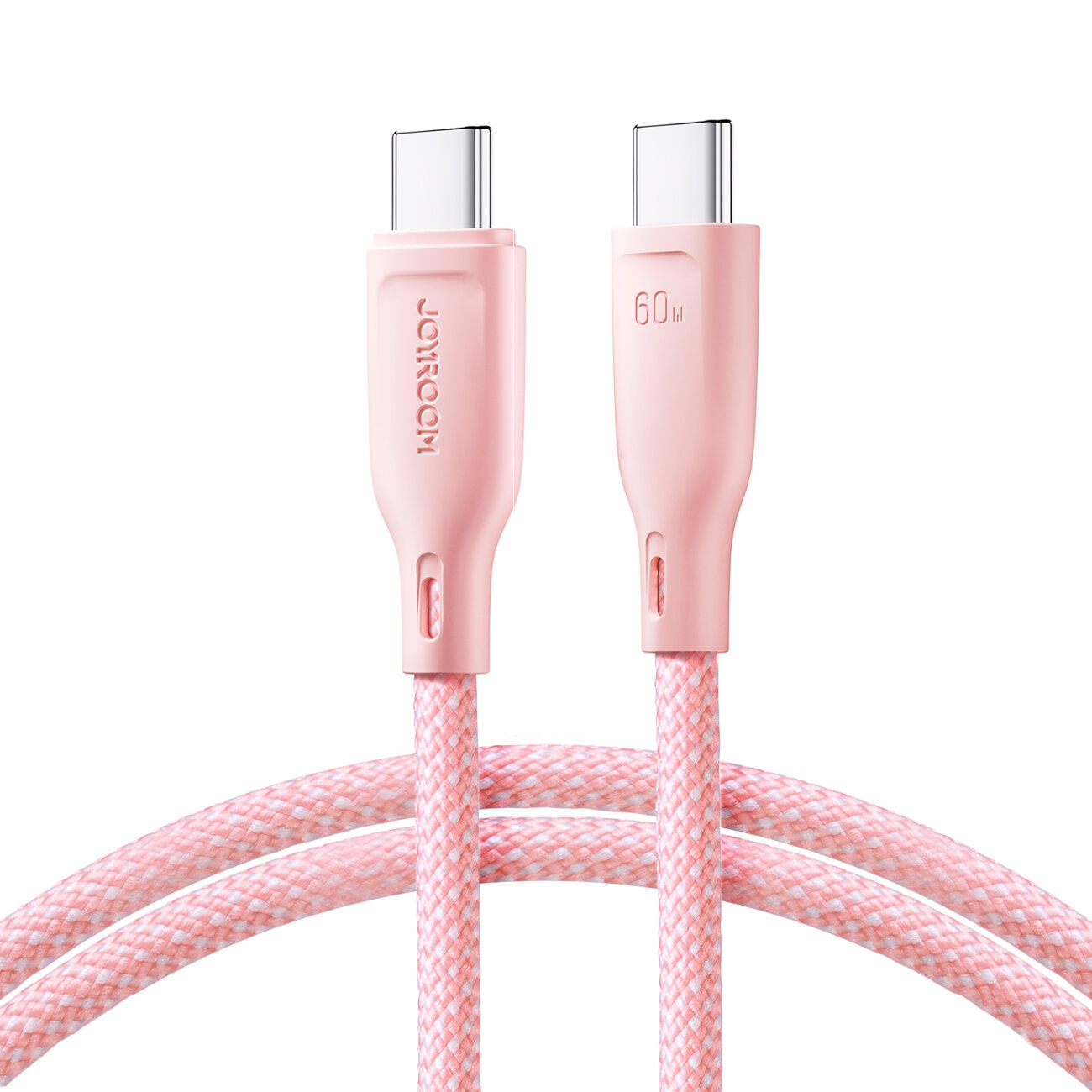 Joyroom Multi-Color Series SA34-CC3 USB-C / USB-C 60W cable 1m pink
