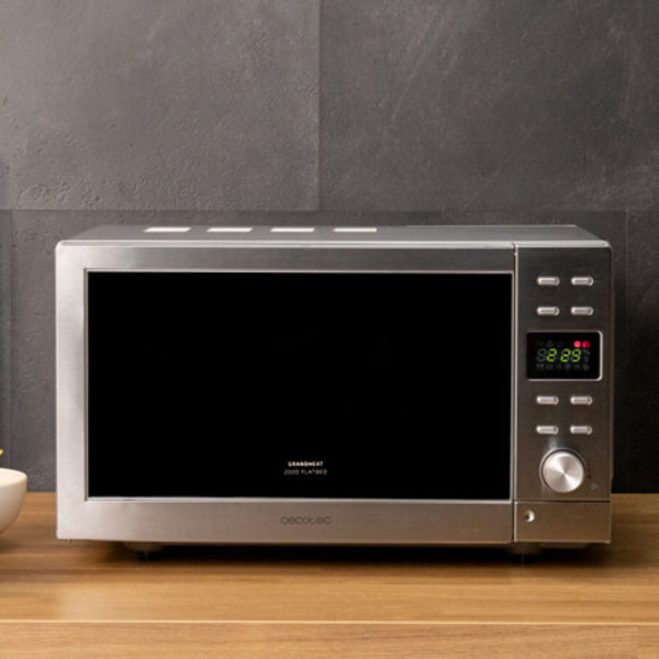 Microwave with Grill Cecotec GrandHeat 2010 Flatbed Steel