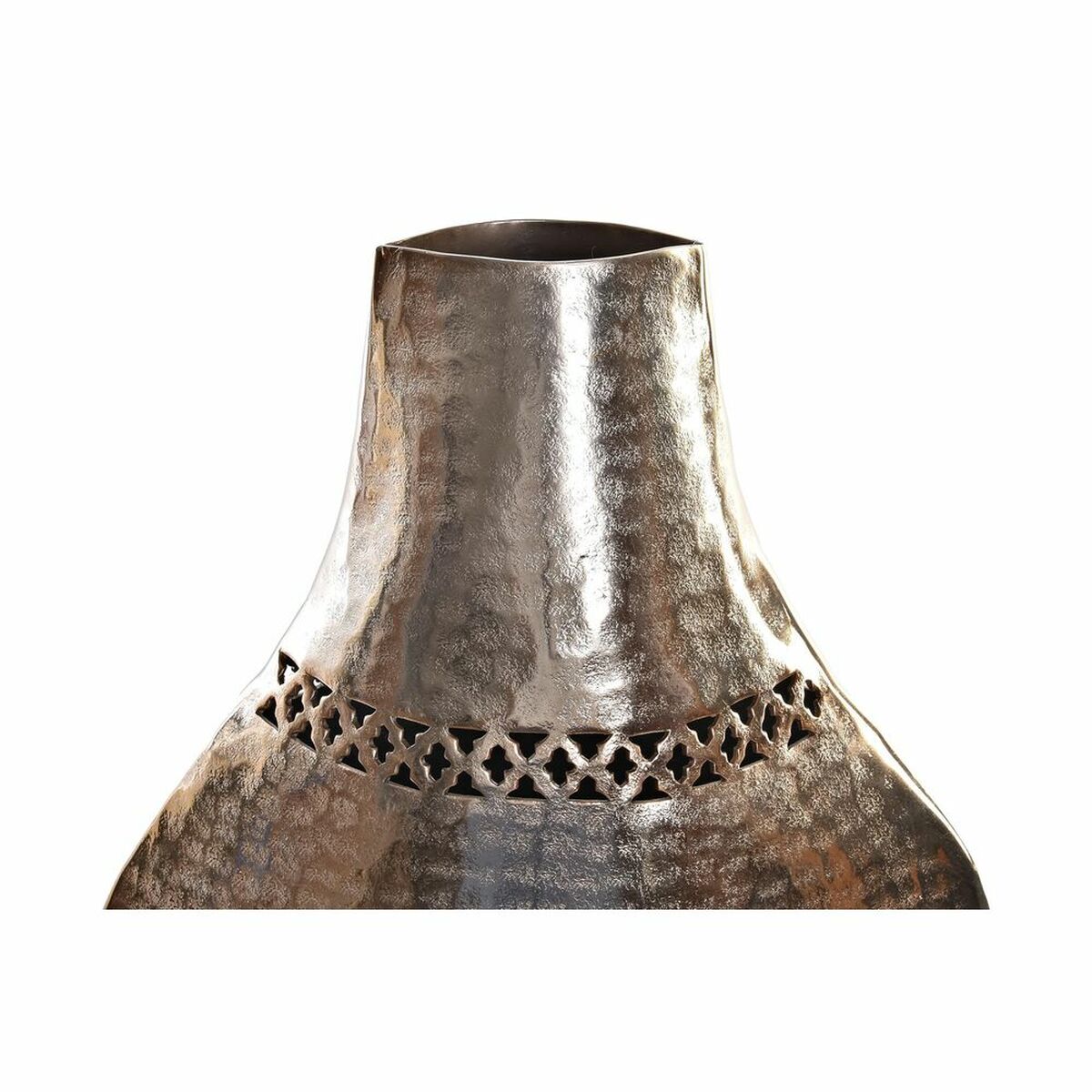 Vase DKD Home Decor Copper 28 x 11 x 41 cm Golden Aluminium Arab Die-cutting (2 Units)  