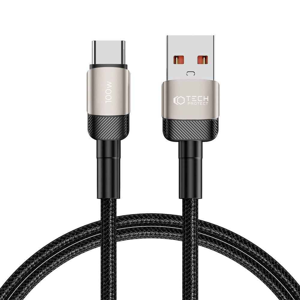 Tech-Protect Ultraboost Evo cable USB-A / USB-C 100W 5A 100cm Titanium