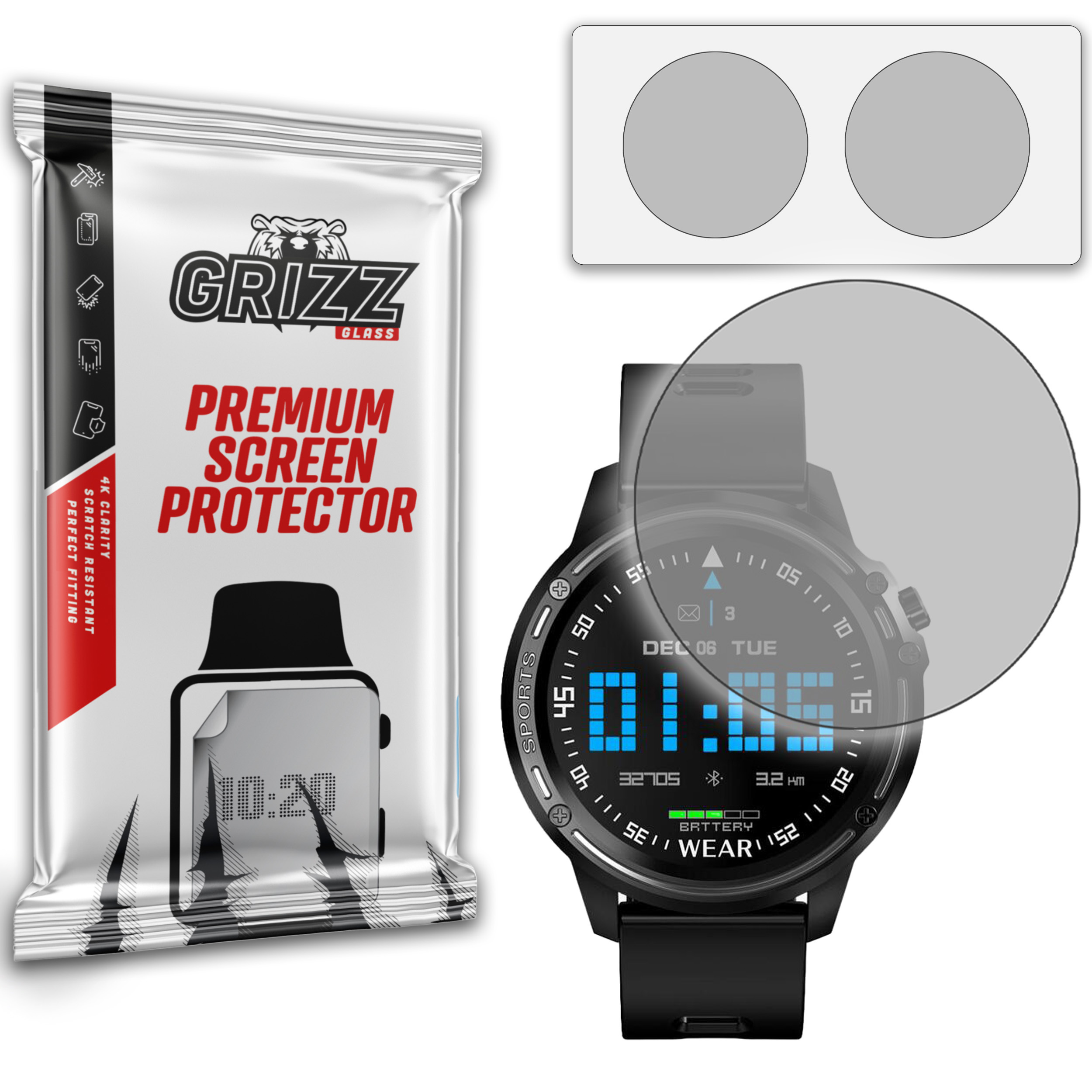 GrizzGlass PaperScreen Smartwatch WL8
