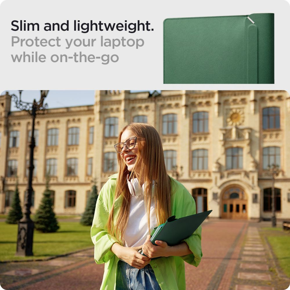 Spigen Valentinus Sleeve Laptop 15-16 Jeju Green