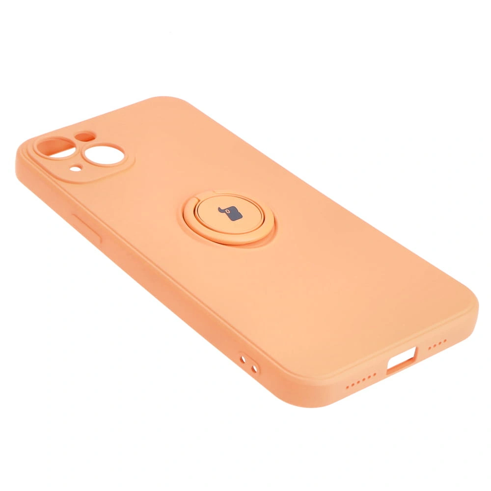 Bizon Case Silicone Ring Sq Apple iPhone 15 Plus orange