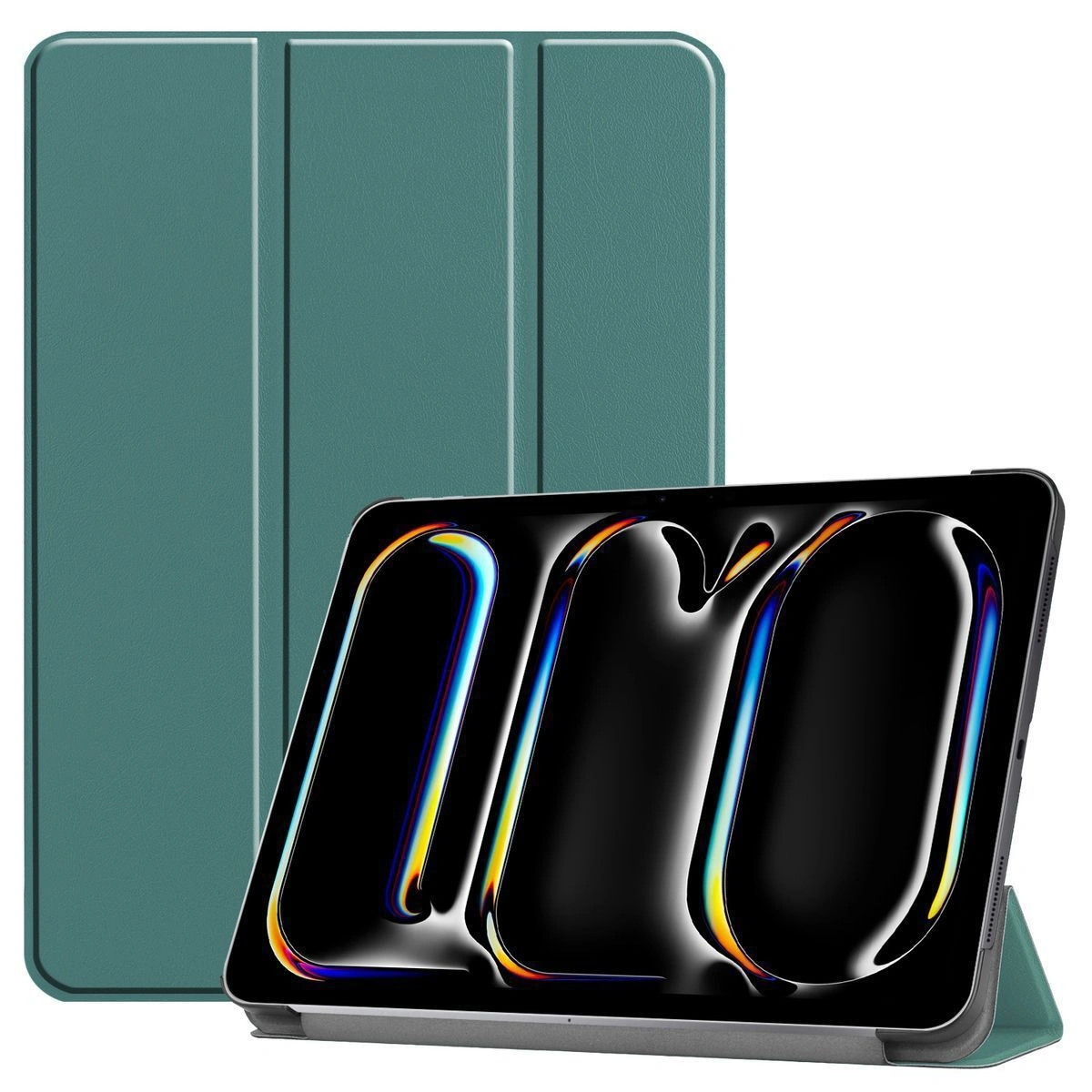 Bizon Case Tab Croc Apple iPad Pro 13" 7 gen. 2024 dark green