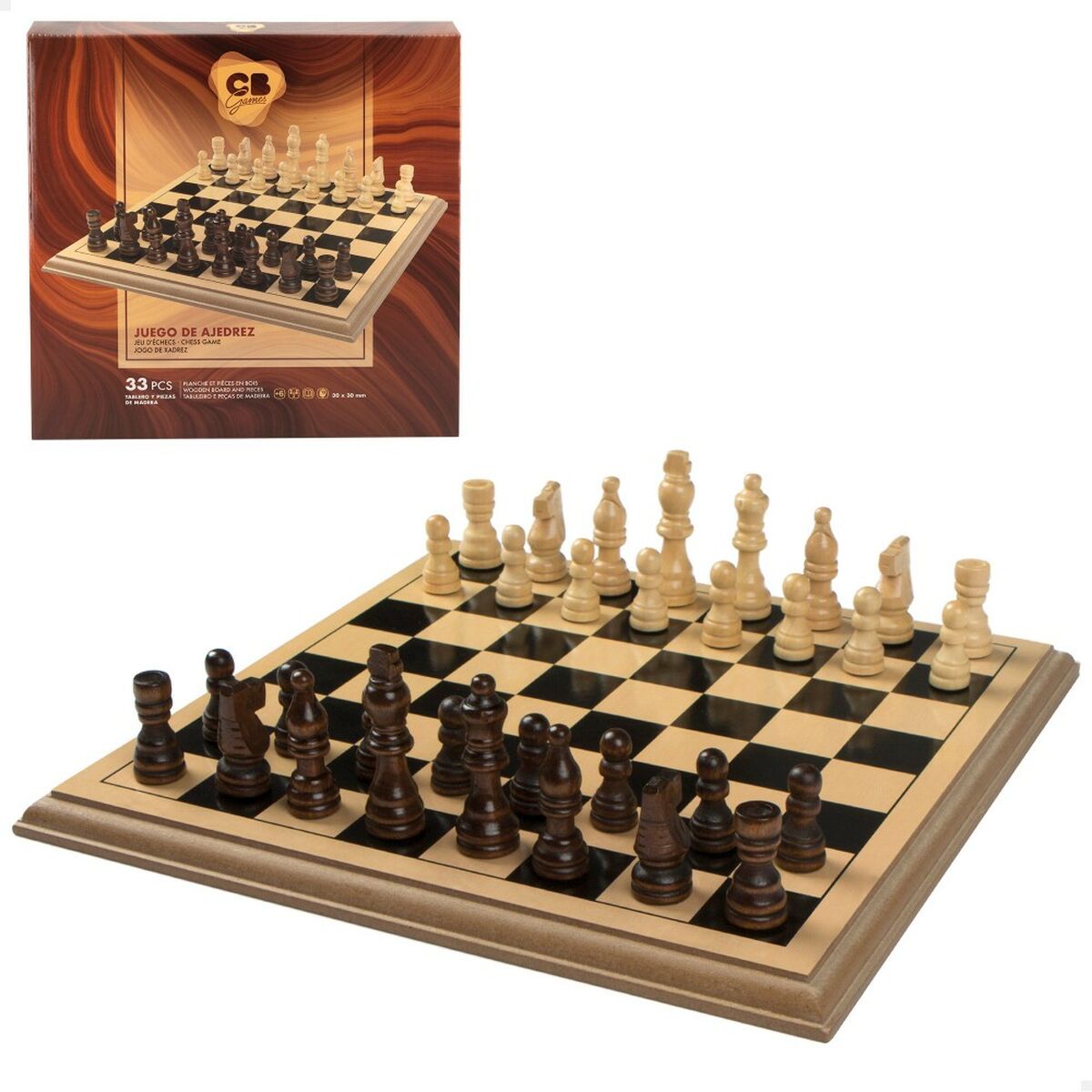 Chess Colorbaby Wood (4 Units)