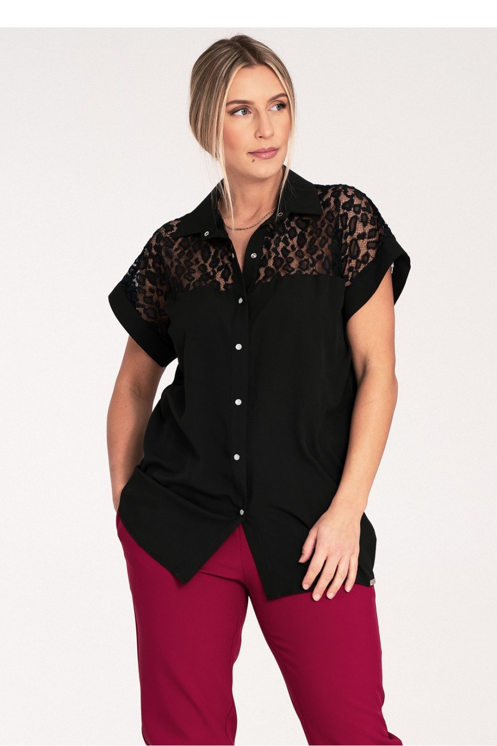  Short sleeve shirt model 204319 Figl  black