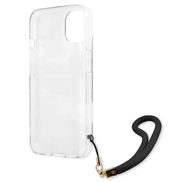Guess GUHCP13SKCABBK Apple iPhone 13 mini black hardcase Camo Strap Collection