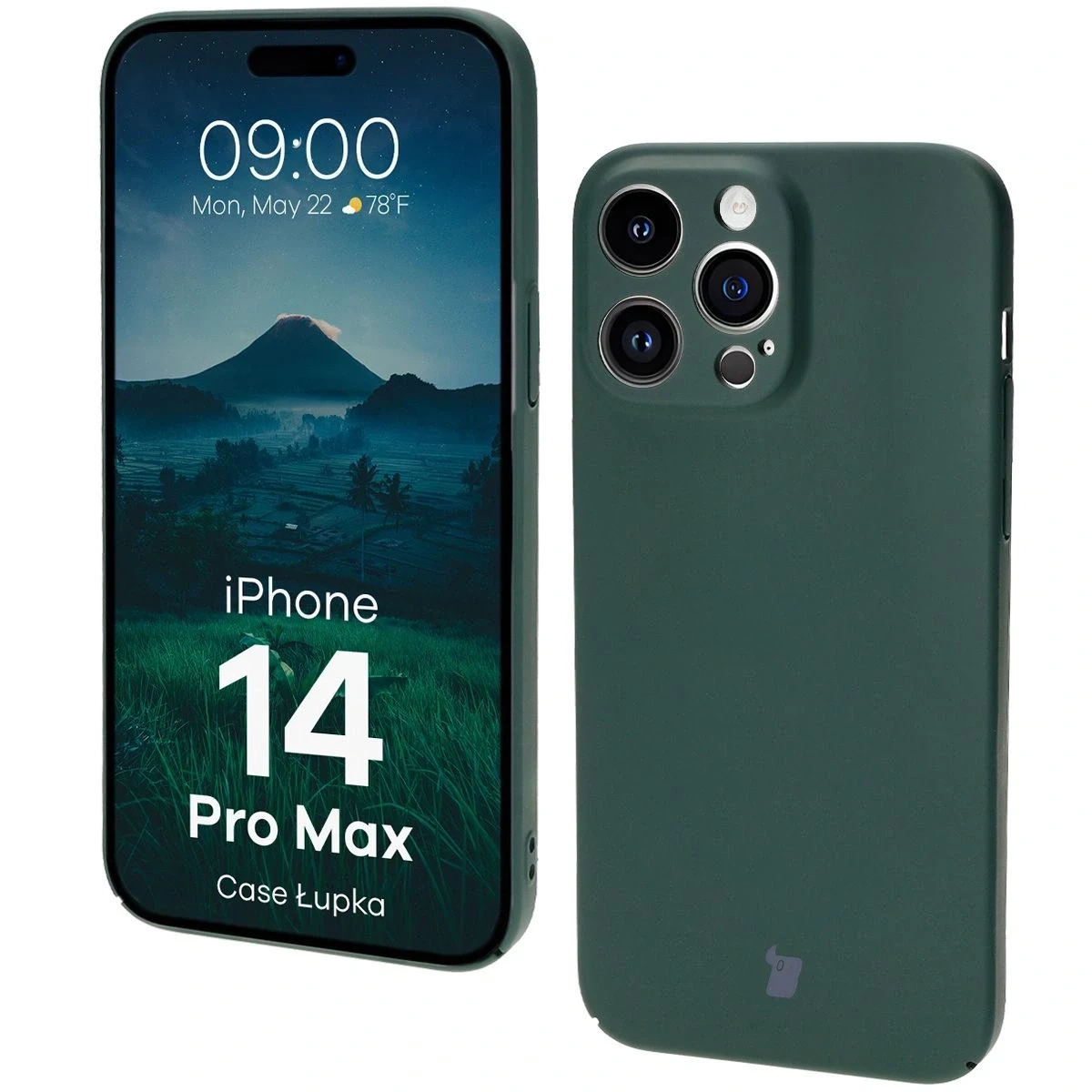 Etui Bizon Case Łupka do Apple iPhone 14 Pro Max zielone