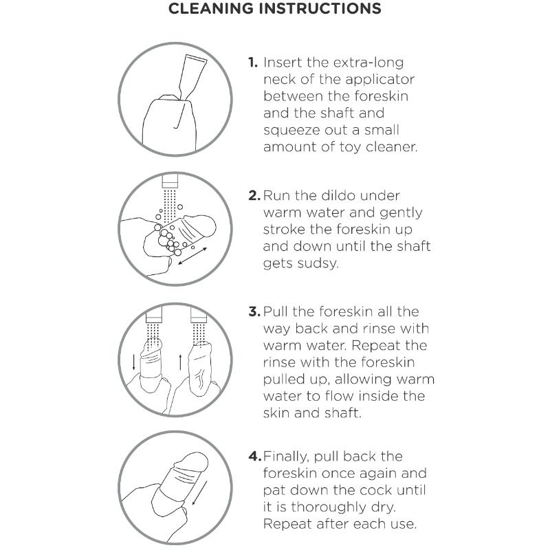 KING COCK REALISTIC DILDO UNCUT FLESH 23 CM