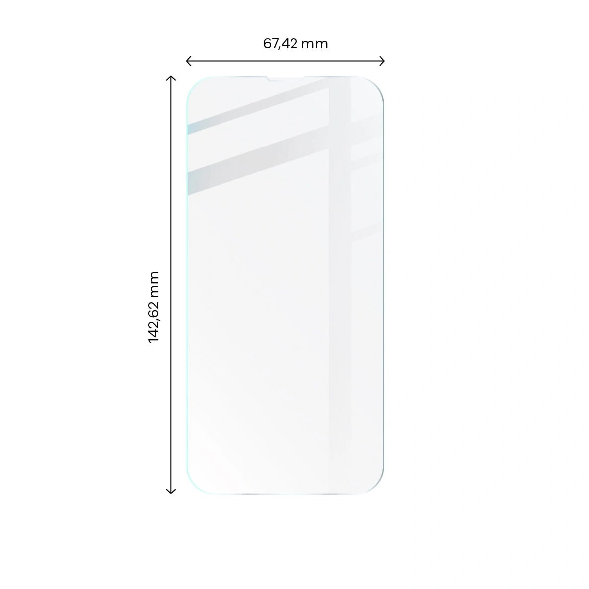 BIZON 3x screen glass + camera glass Apple iPhone 14