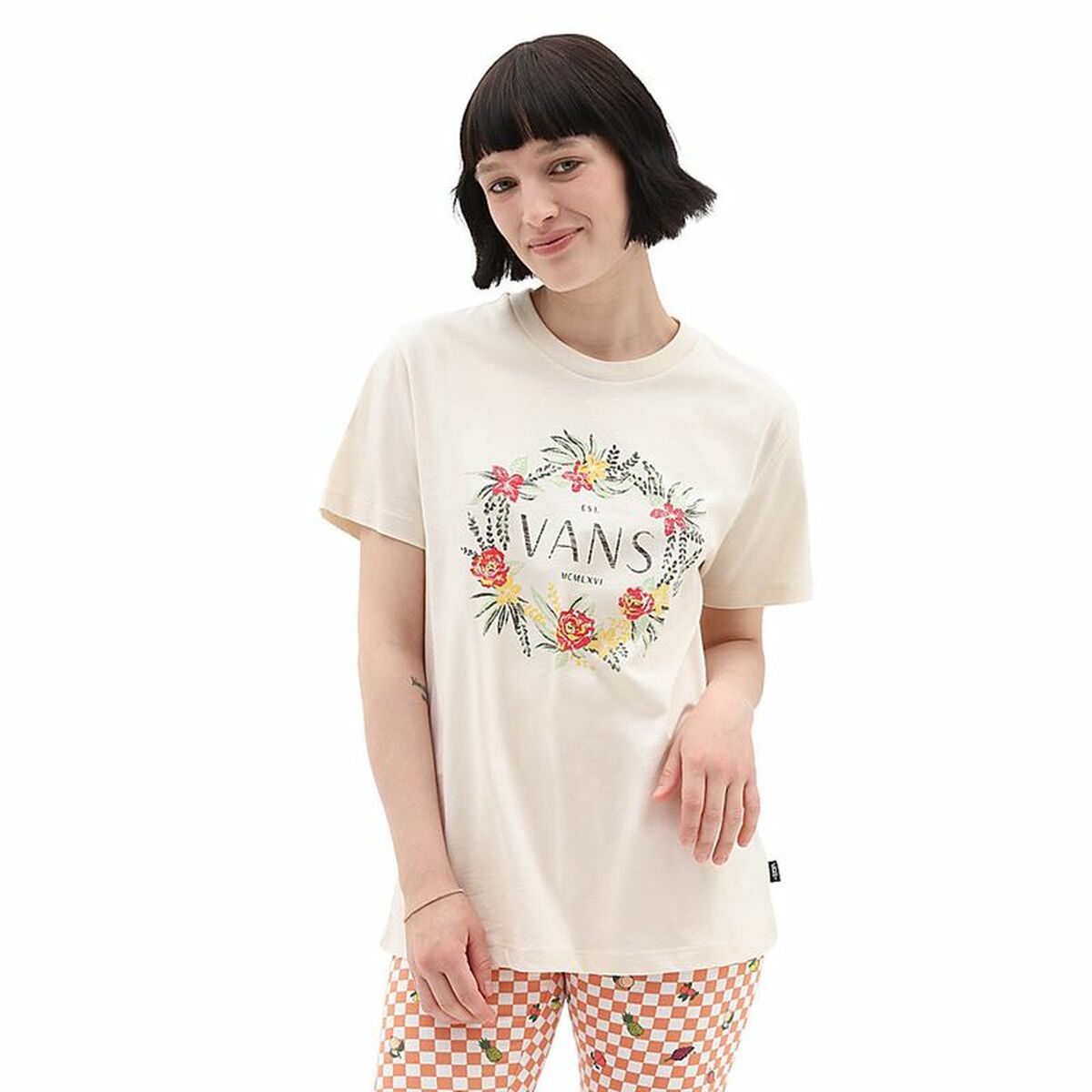 T-shirt Vans Wreath Of Flowers Bff Tee-B 