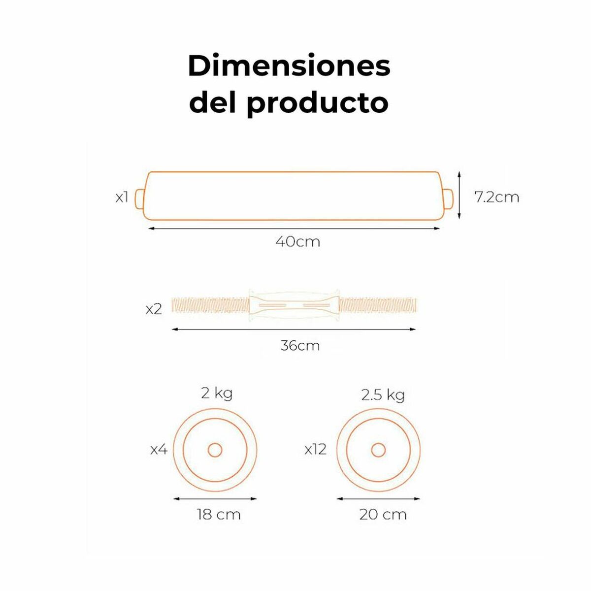 Dumbbells Xiaomi FED 40 kg