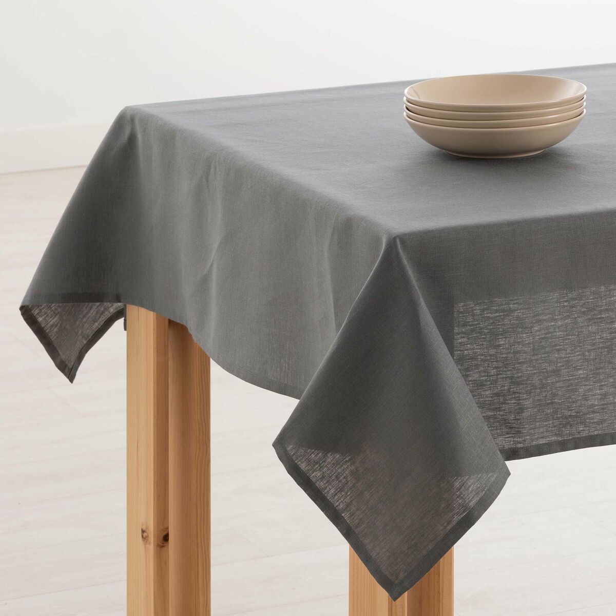 Tablecloth Mauré 140 x 150 cm Anthracite