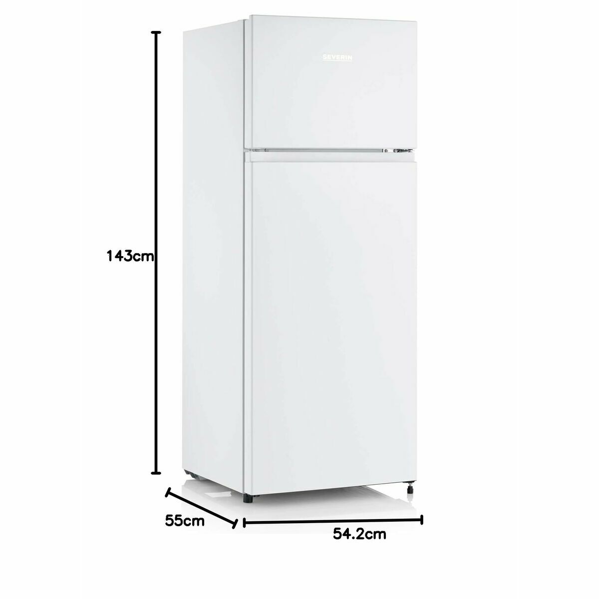Combined Refrigerator Severin DT8760      143 206 L White