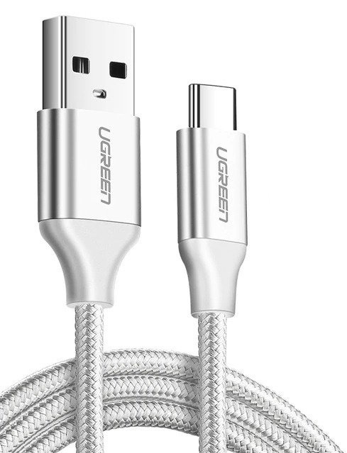 UGREEN USB-A/USB-C Cable QC 3.0, 2m (white)