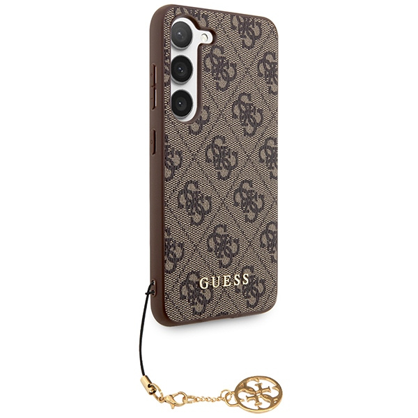 Guess GUHCSA35GF4GBR Samsung Galaxy A35 hardcase 4G Charms Collection brown