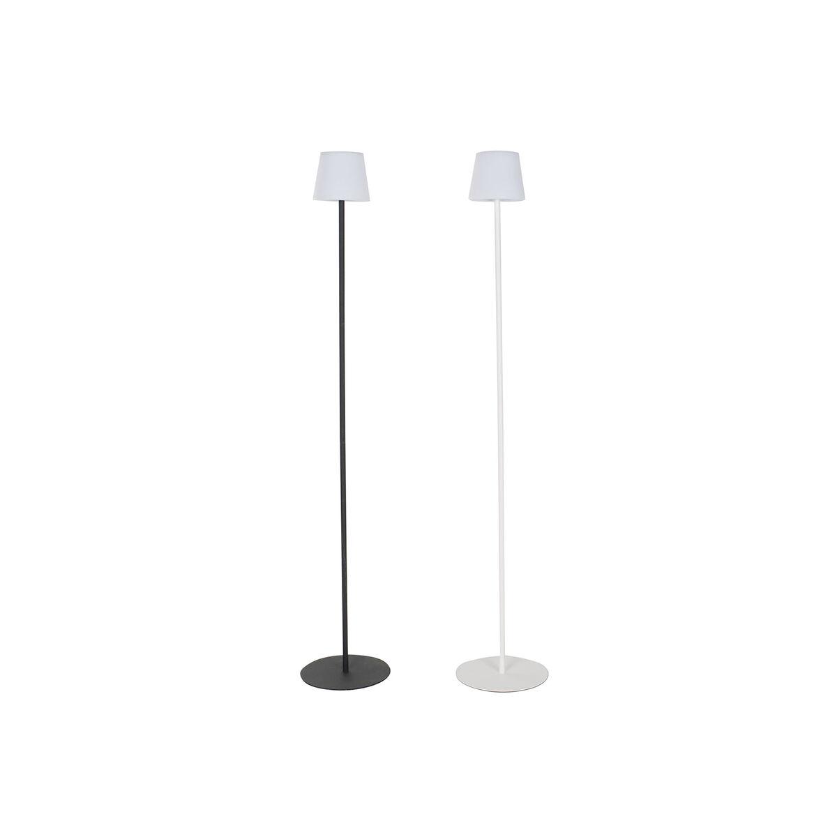 Solar lamp Home ESPRIT Black 25 x 25 x 140 cm