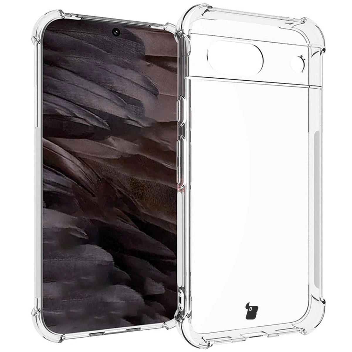 Bizon Case Clear Pack case + 2x screen glass Google Pixel 8a clear