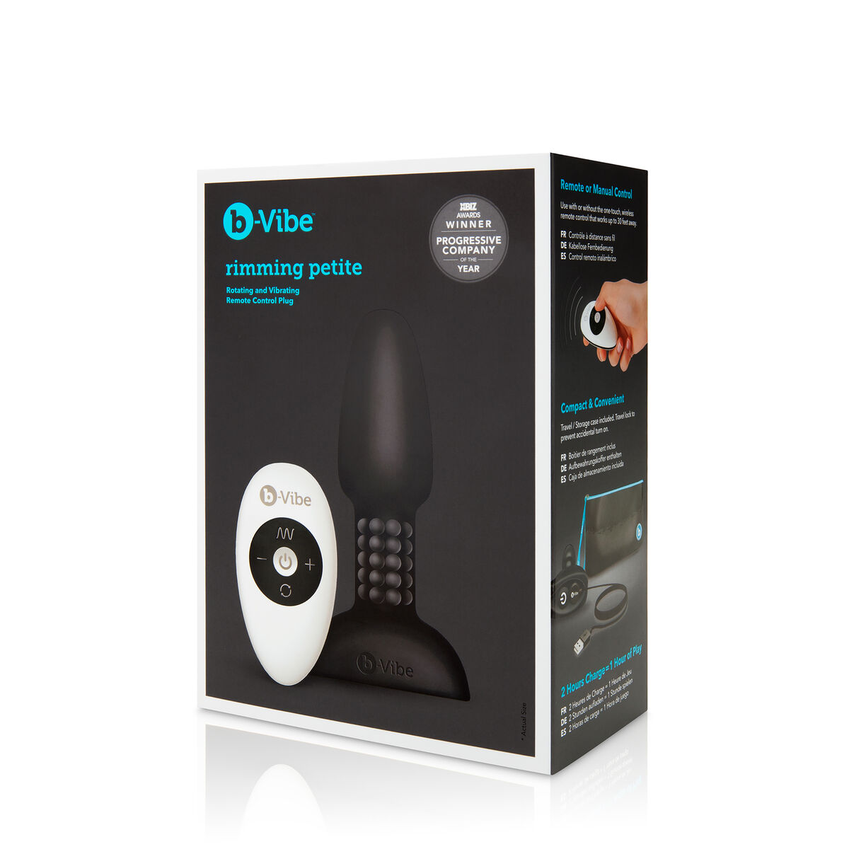 Small Black Anal Rimming Plug B-Vibe 81454 Black Small Black Anal Rimming Plug B-Vibe 81454 Black