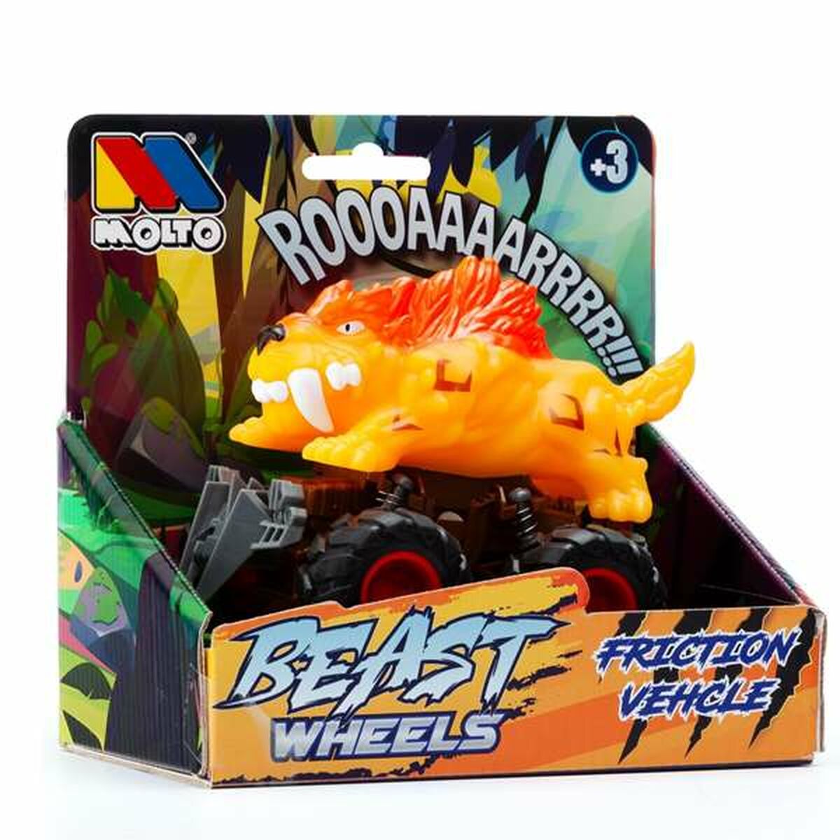 Friction Car Moltó Beast Wheels Multicolour