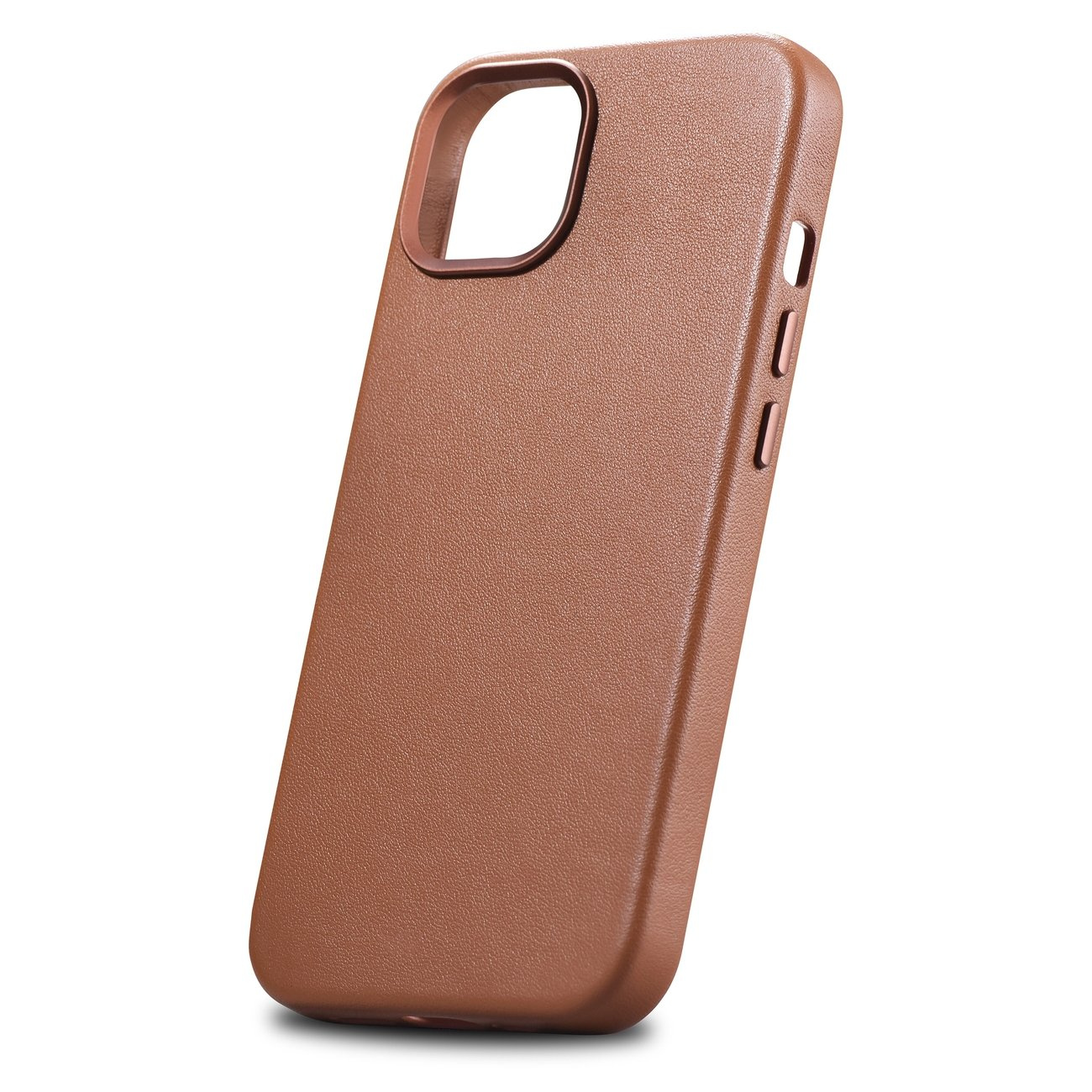 iCarer Case Leather MagSafe Apple iPhone 14 Plus brown
