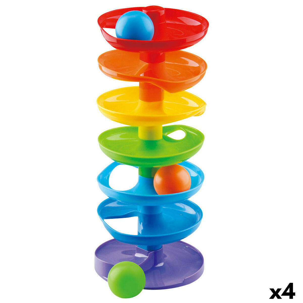 Activity Spiral PlayGo Rainbow 15 x 37 x 15,5 cm 4 Units