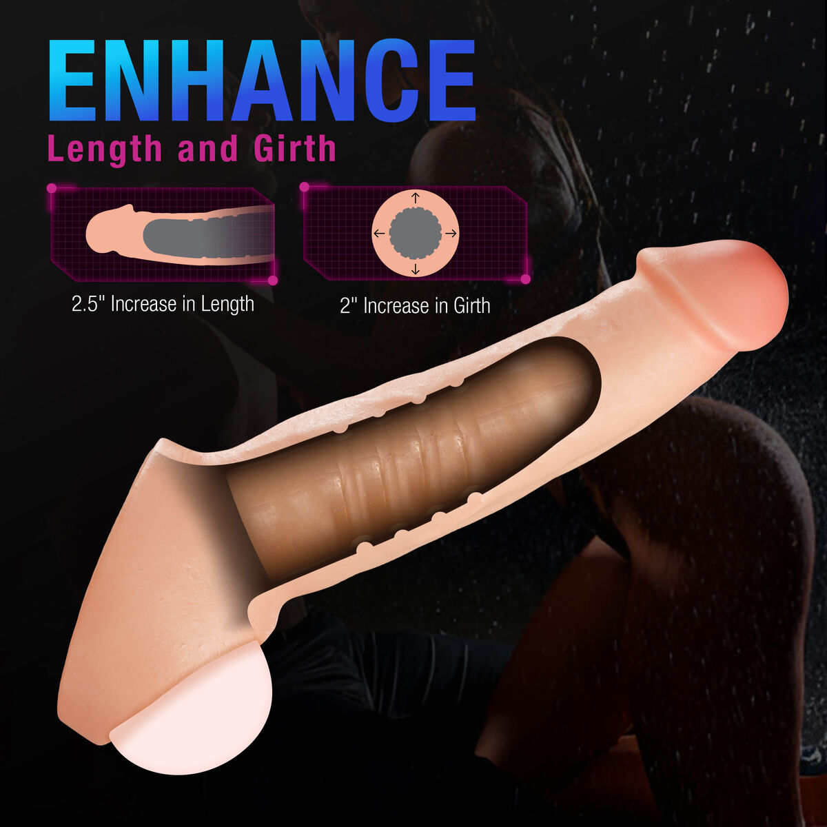 Penis cover Blush Performance Plus Meat Ø 3,7 cm 22,2 cm Penis cover Blush Performance Plus Meat Ø 3,7 cm 22,2 cm
