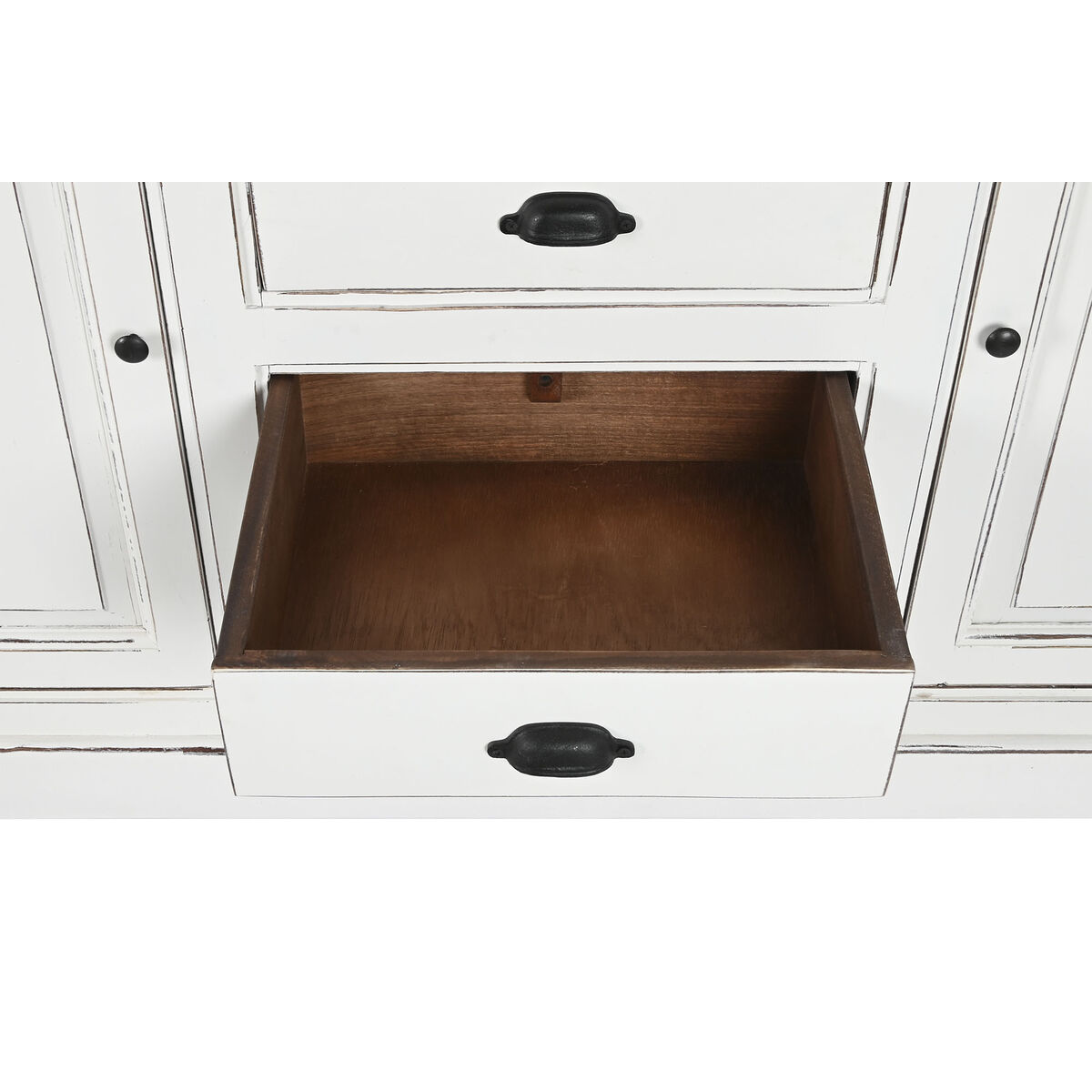 Display Stand Home ESPRIT White Crystal Mango wood 170 x 45 x 200 cm
