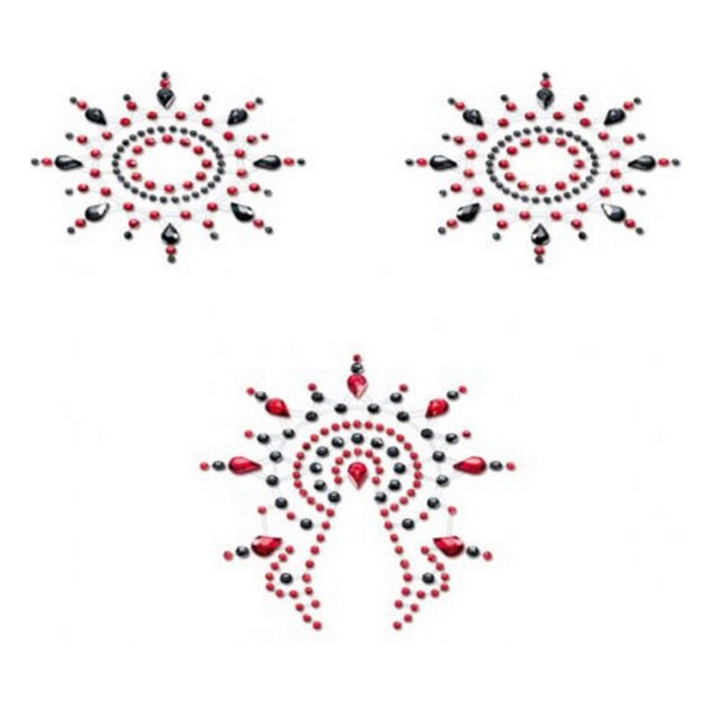 Gloria Set Black & Red Mystim (3 pcs)