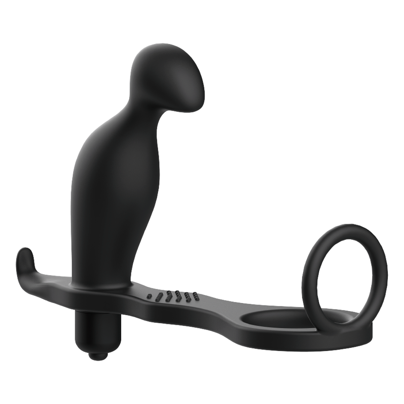 ADDICTED TOYS ANAL PLUG WITH BLACK SILICONE RING 12 CM