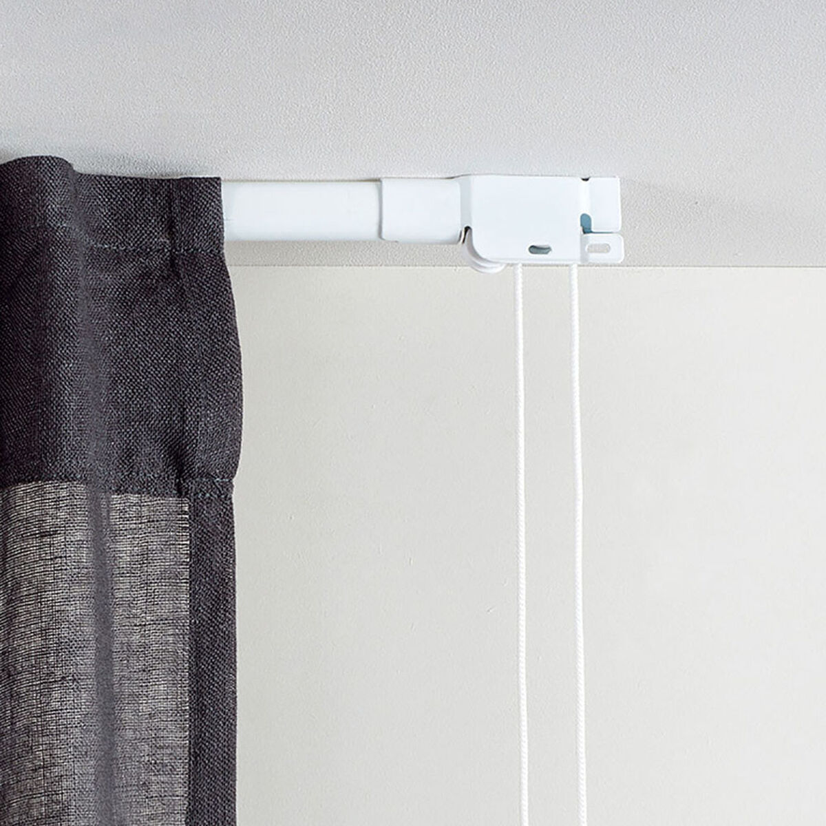 Curtain Rails Stor Planet Cintacor Extendable Reinforced White 120-210 cm