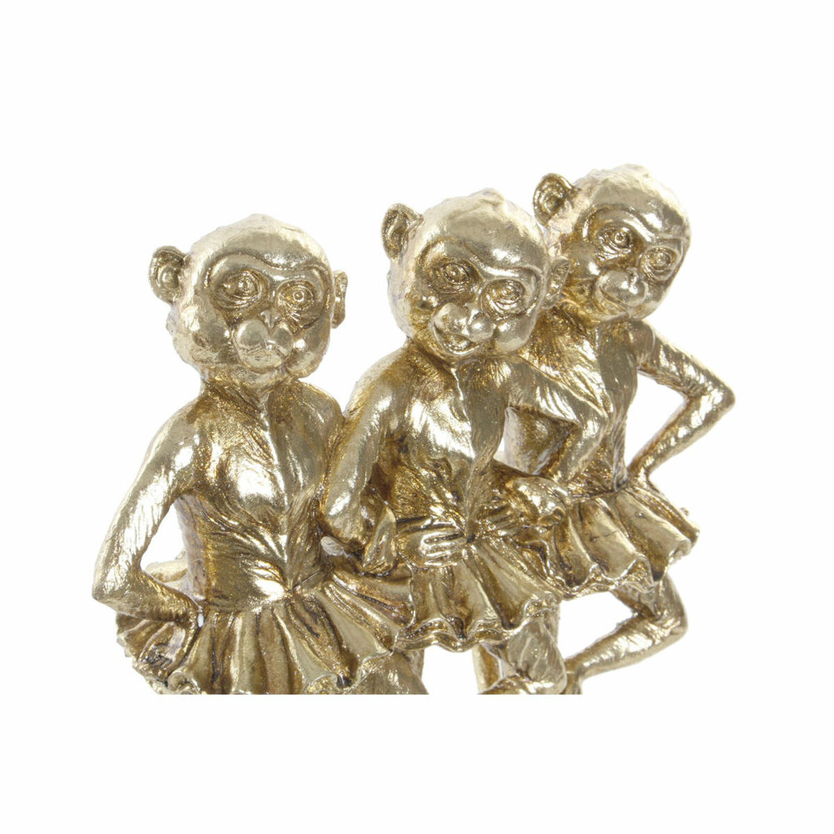Decorative Figure DKD Home Decor FZ-91957 23 x 9,5 x 24 cm Golden Resin Colonial Monkey