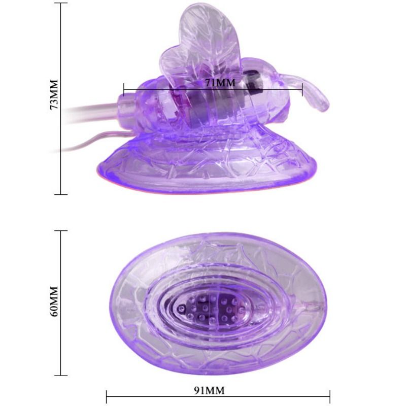 VIBRATING BUTTERFLY WITH REMOTE CONTROL PURPLE
