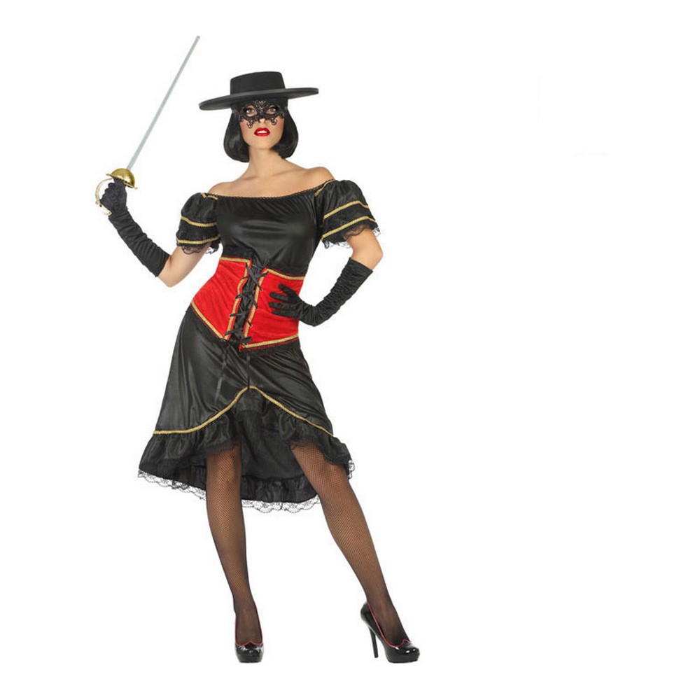 Costume for Adults Black Superhero (1 Unit) Costume for Adults Black Superhero (1 Unit)