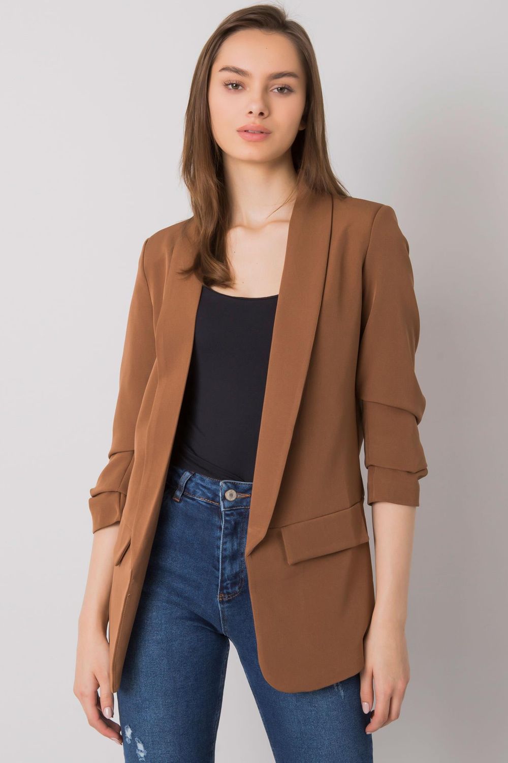  Jacket model 159741 Och Bella  brown