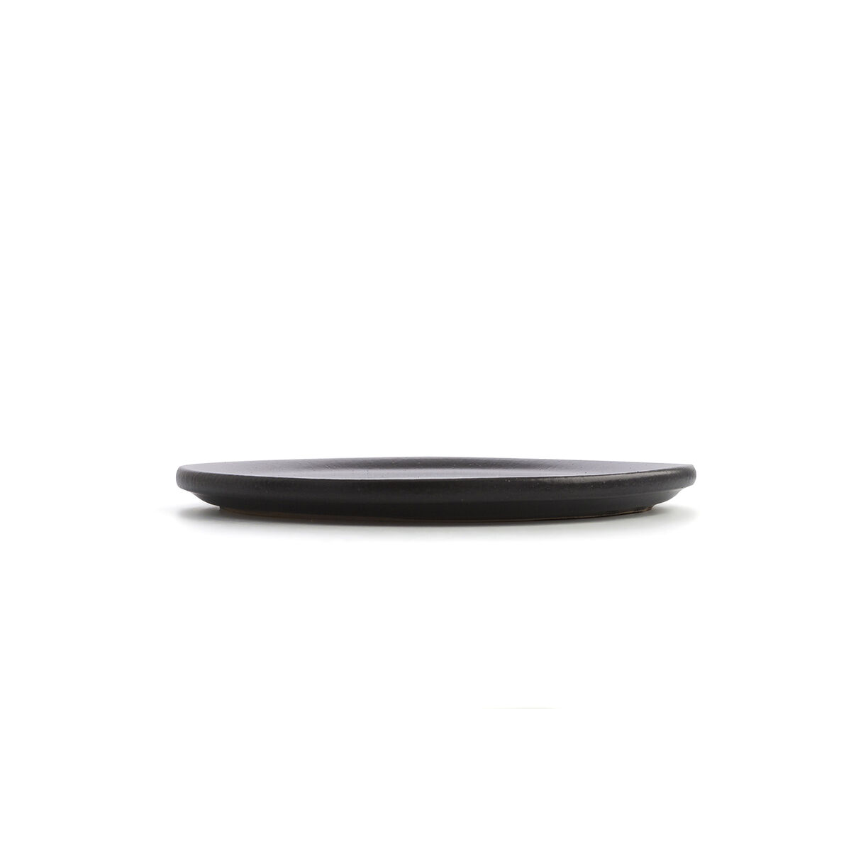 Flat plate Anaflor Vulcano Meat Baked clay Black Ø 31 cm (8 Units)