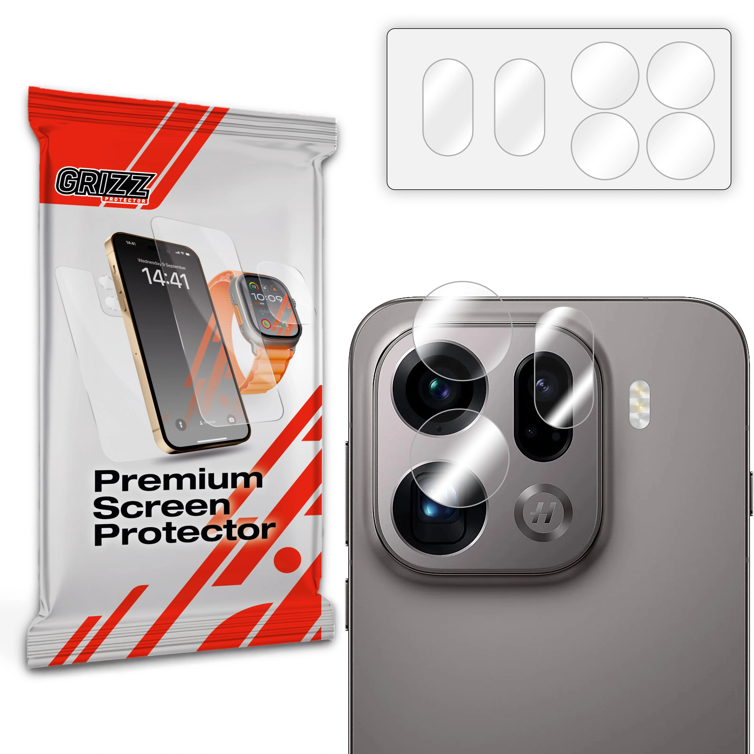 Szkło na aparat GrizzGlass HybridGlass Camera do Oppo Find X9 Pro