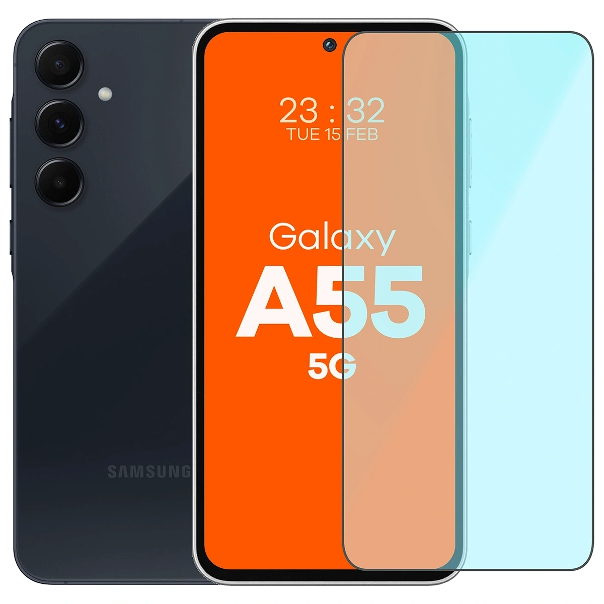 Szkło ochronne 2.5D Bizon Smart Glass do Samsung Galaxy A55 5G