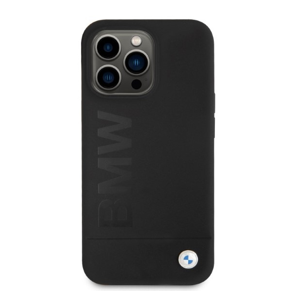 BMW BMHMP13LSLBLBK Apple iPhone 13 Pro black hardcase Silicone Signature Logo Magsafe