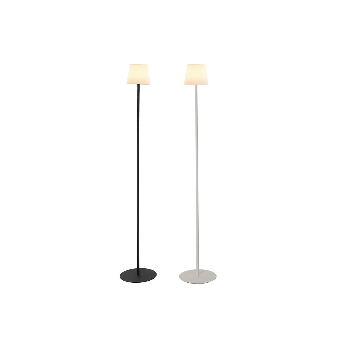 Solar lamp Home ESPRIT Black 25 x 25 x 140 cm