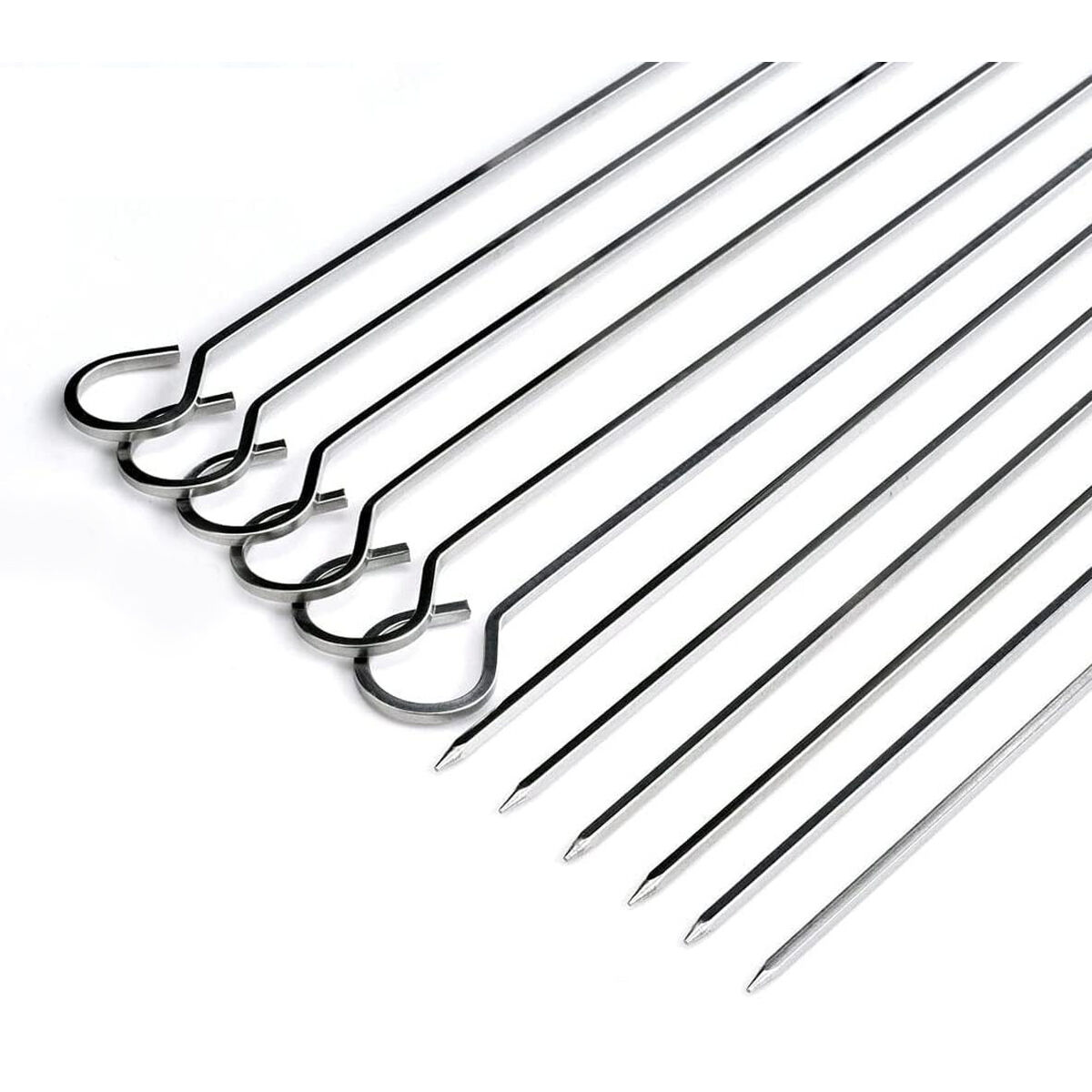 Barbecue Skewer Set Algon Metal 27 cm 6 Pieces (24 Units)