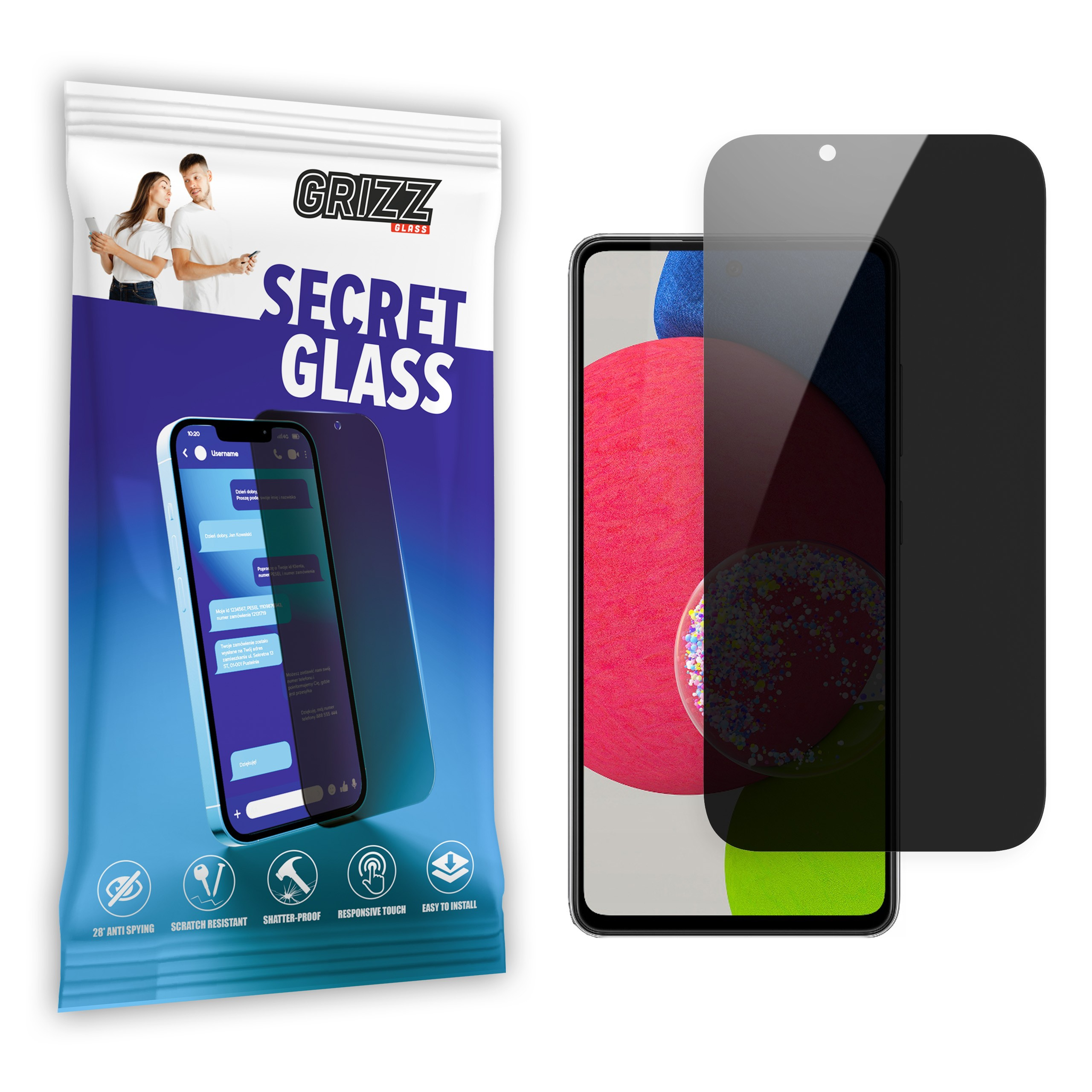GrizzGlass SecretGlass Samsung Galaxy A53