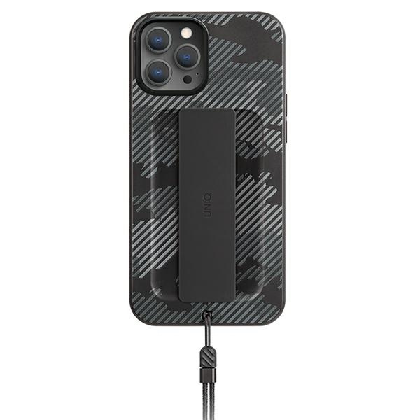 UNIQ Heldro Apple iPhone 12/12 Pro charcoal camo Antimicrobial
